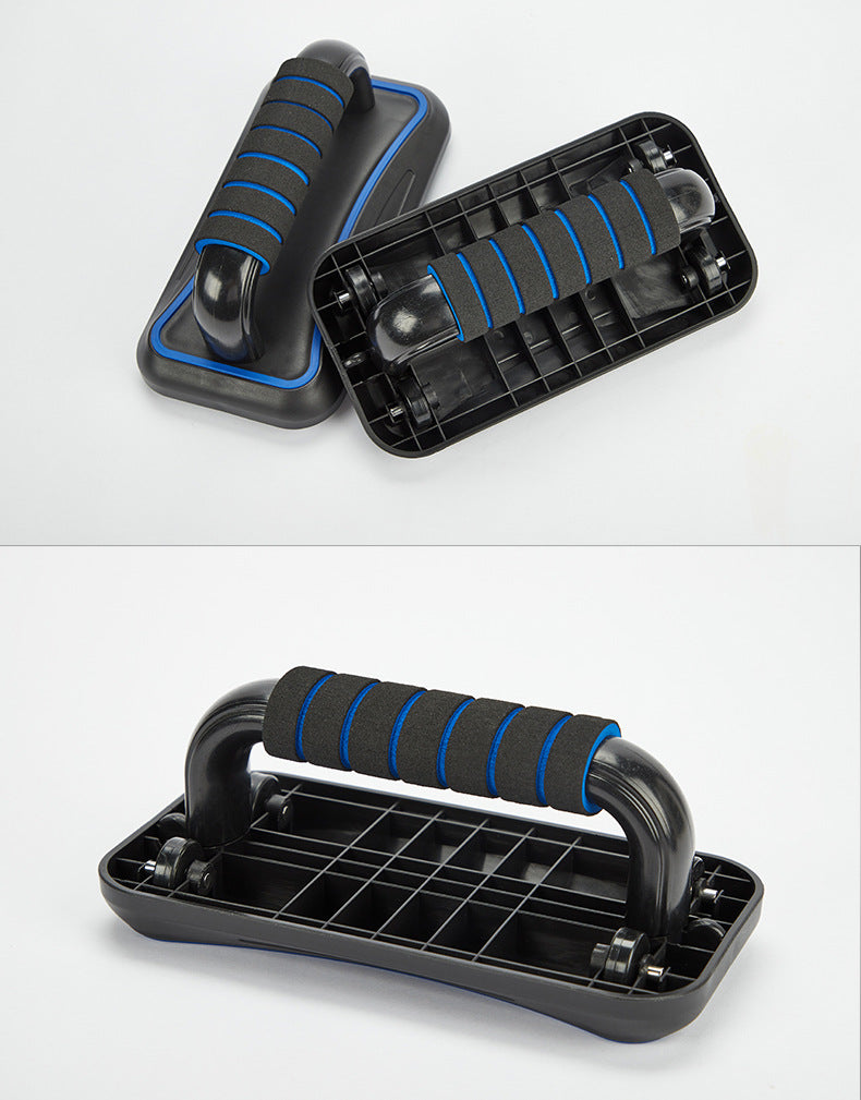 4-Wheel Ab Roller with Push-Up Stand for Fitness - Imagem 3